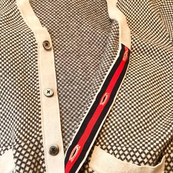 Brooks Brothers Black Fleece Thom Browne Check Cardigan BB1 XS-S - Picture 10 of 12